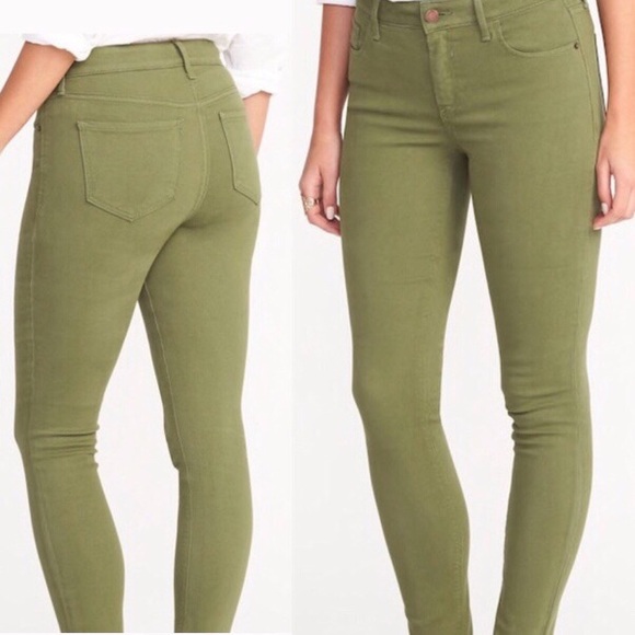 old navy olive jeans